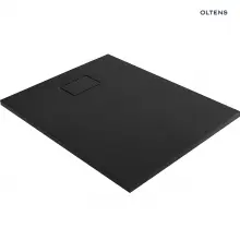 Brodzik z konglomeratu Oltens Bergytan 100x80cm - prostokątny, RockSurface, czarny mat - 15100300